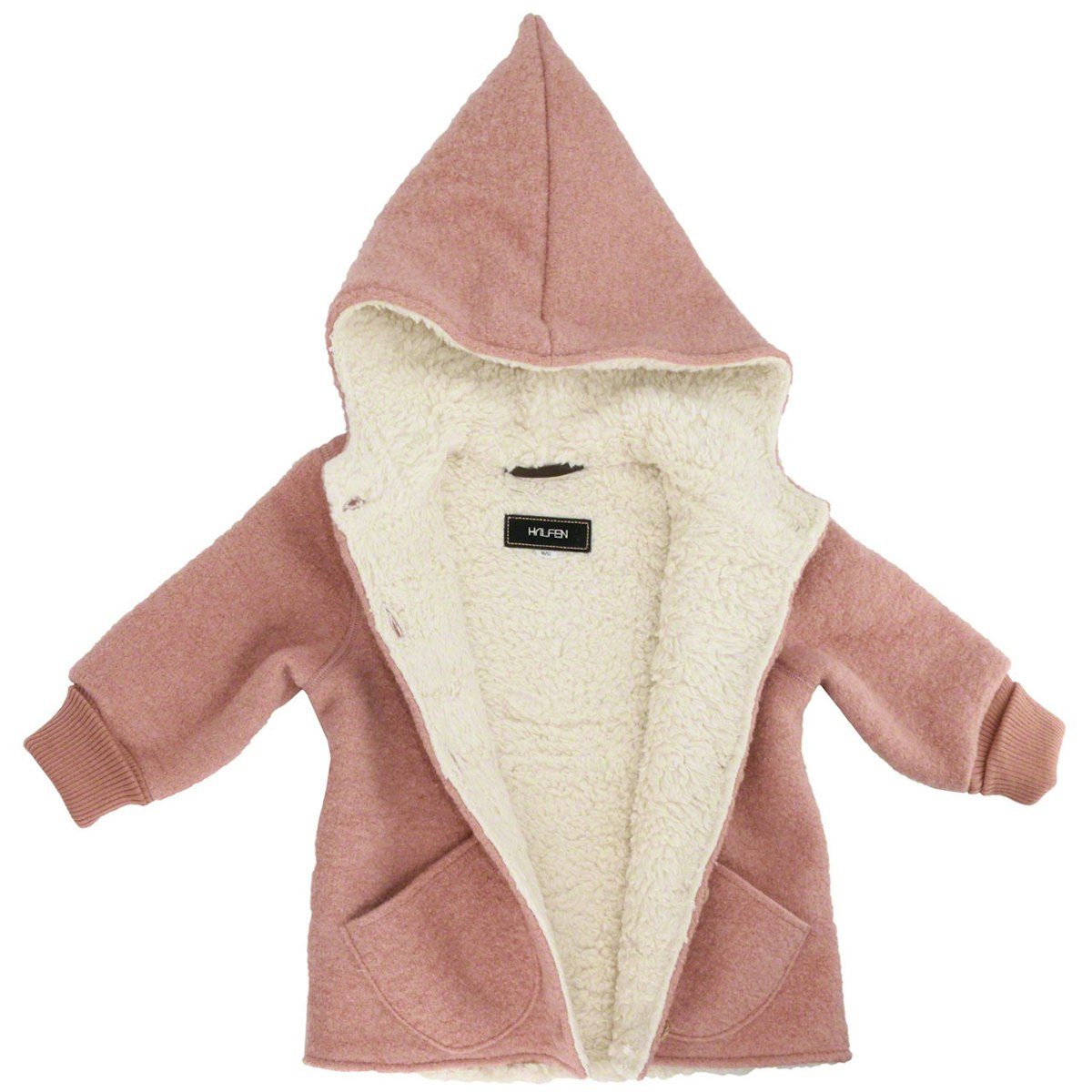 Zipfeljacke rosa innen Plüsch 134/140 Zipfeljacke rosa innen Plüsch 134/140