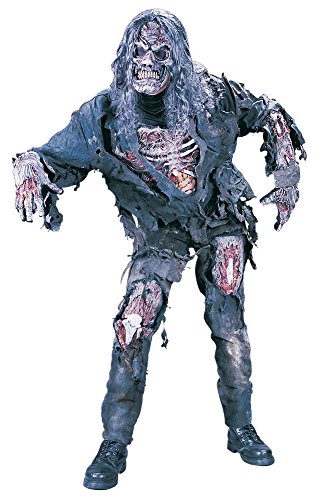 Zombie Halloween 3D-Kostüm mit Knochen - M/L