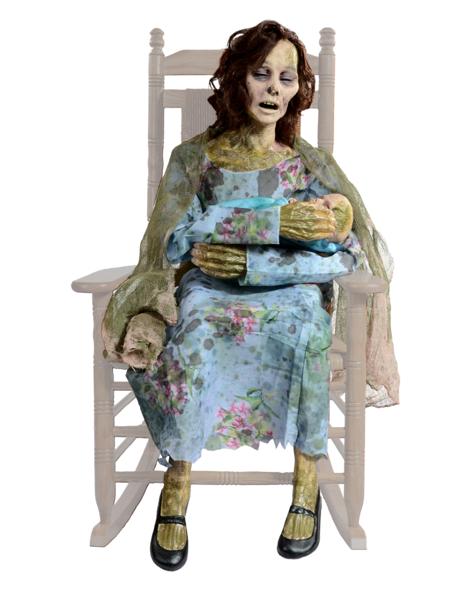 Zombie Mama & Baby Halloween Animatronic mit Sound Zombie Mama & Baby Halloween Animatronic mit Sound