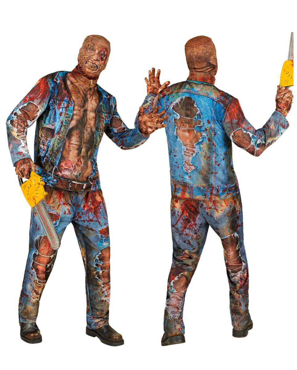 Zombie Sofortkostüm mit Maske & Handschuhe XL Zombie Sofortkostüm mit Maske & Handschuhe XL