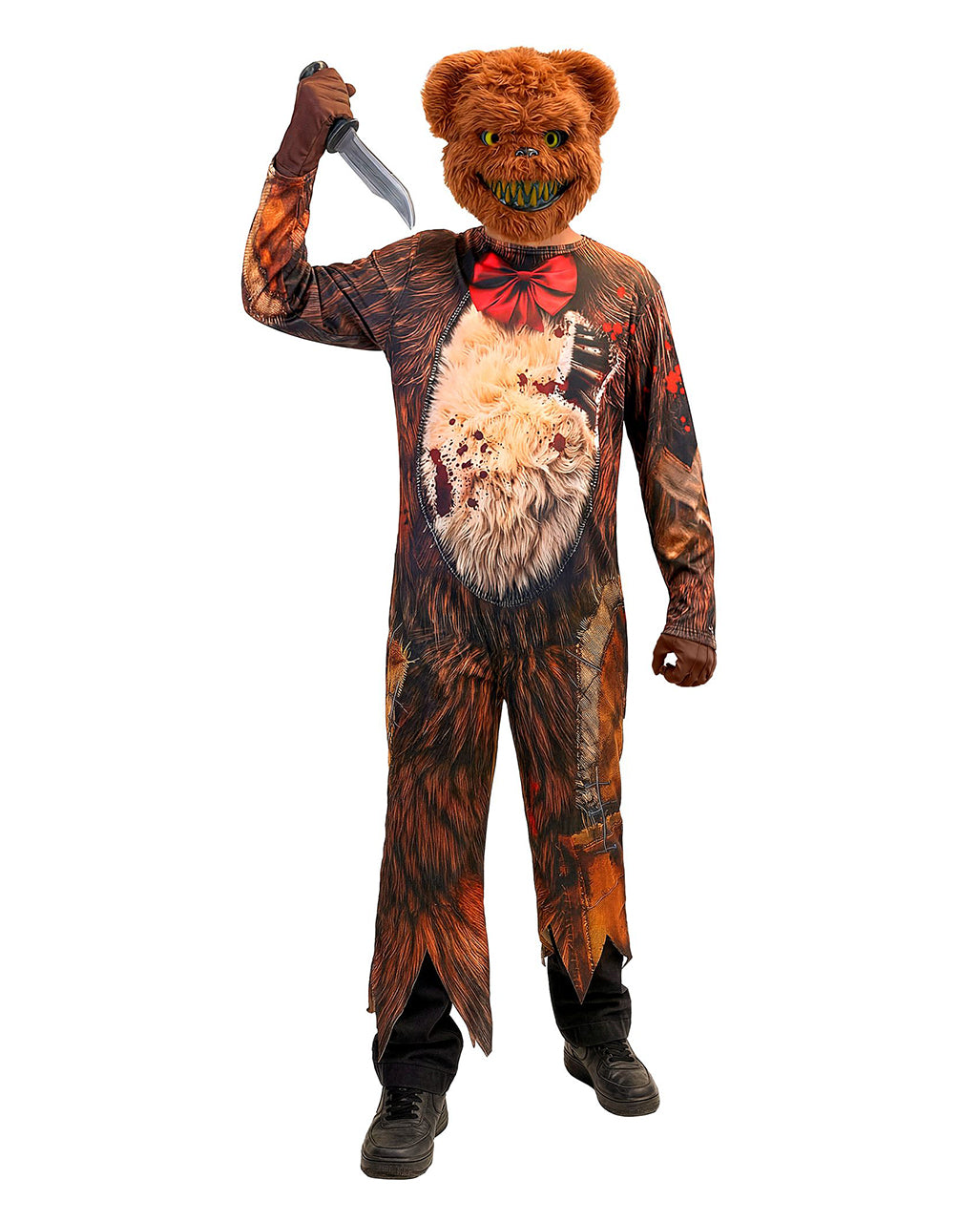 Zombie Teddy Kinder Kostüm-Overall mit Maske Zombie Teddy Kinder Kostüm-Overall mit Maske