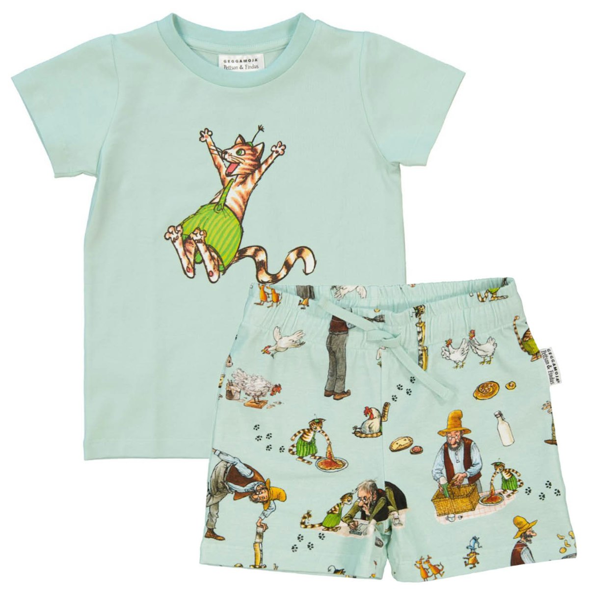 Zweiteiliges Set mit Pettersson & Findus mint 98/104 Zweiteiliges Set mit Pettersson & Findus mint 98/104