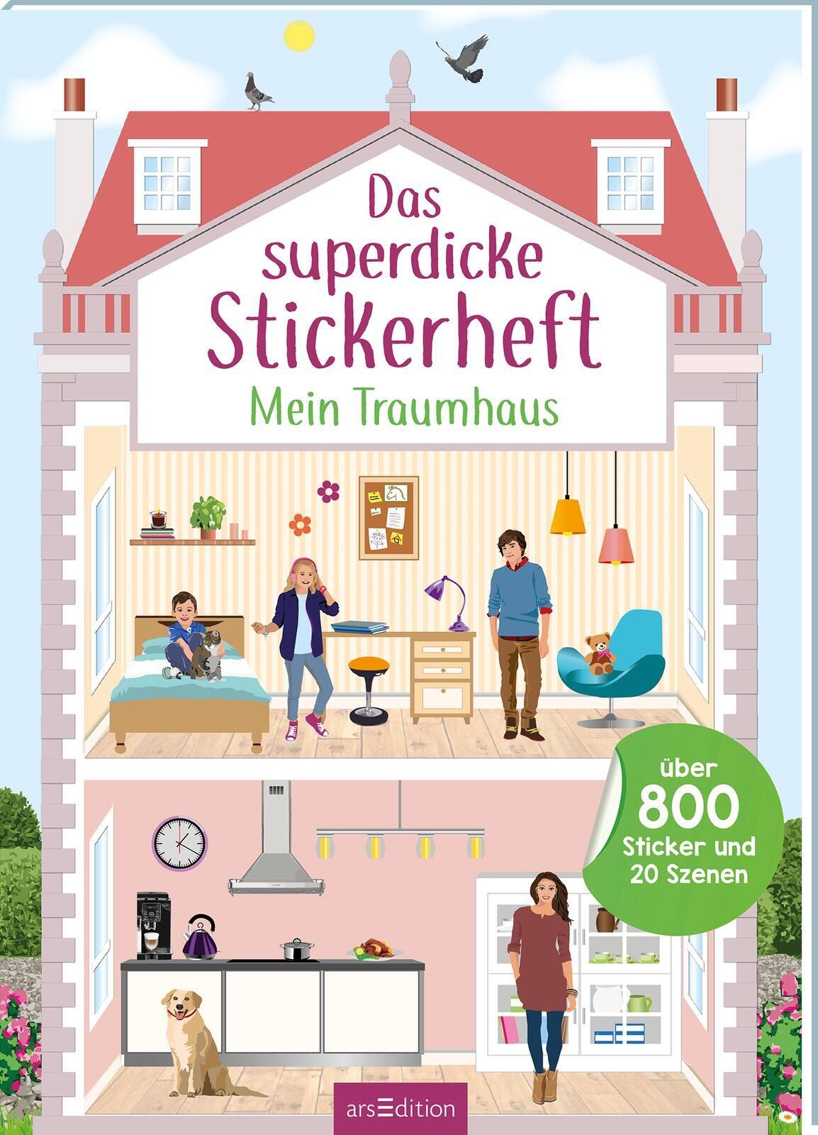 arsEdition - Das superdicke Stickerheft – Mein Traumhaus arsEdition - Das superdicke Stickerheft – Mein Traumhaus