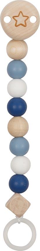 Goki - Schnullerkette / Holz&Silikon / blau Goki - Schnullerkette / Holz&Silikon / blau