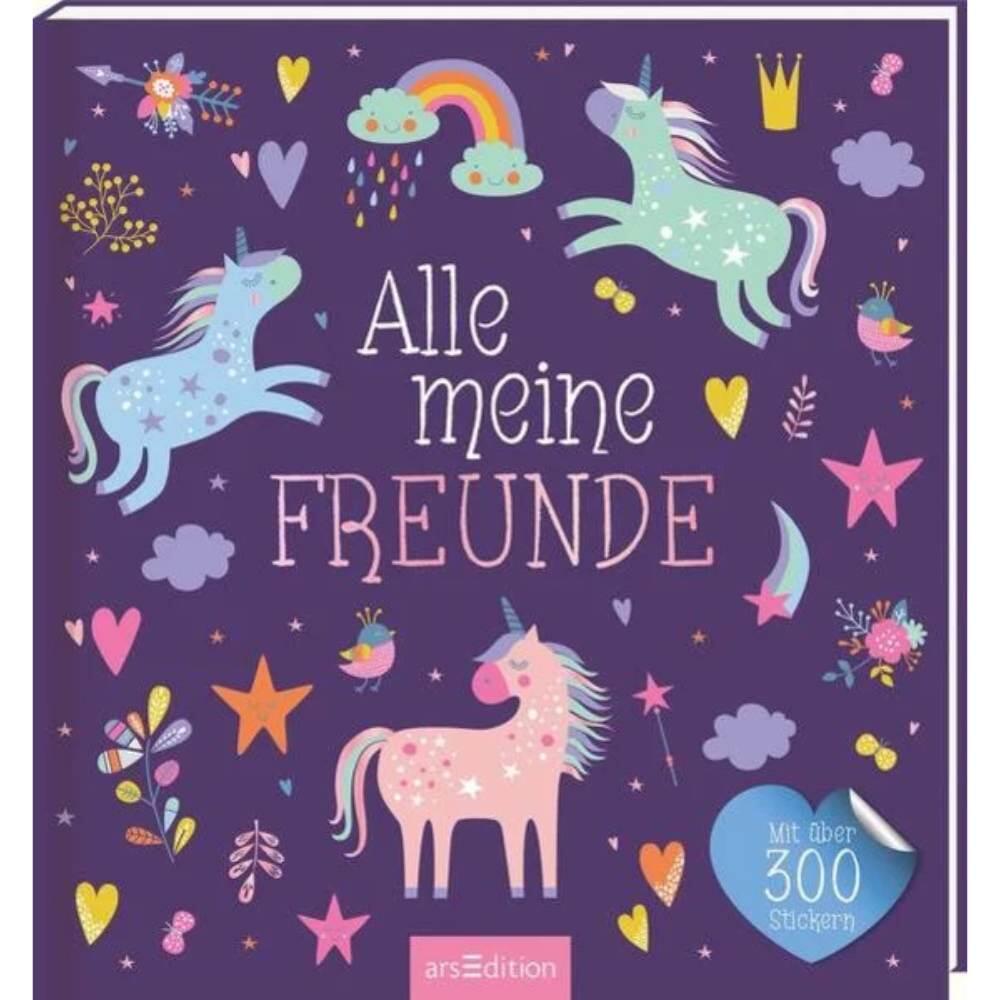 arsEdition - Freundebuch Alle meine Freund Einhorn mit Sticker arsEdition - Freundebuch Alle meine Freund Einhorn mit Sticker