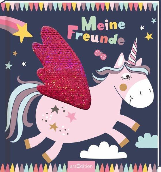 arsEdition - Freundebuch- Pailletten Einhorn arsEdition - Freundebuch- Pailletten Einhorn