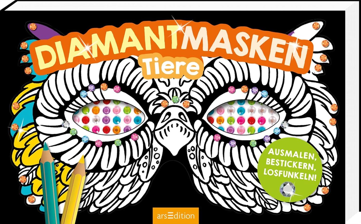 arsEdition - Masken Diamant ausmalen Tiere arsEdition - Masken Diamant ausmalen Tiere