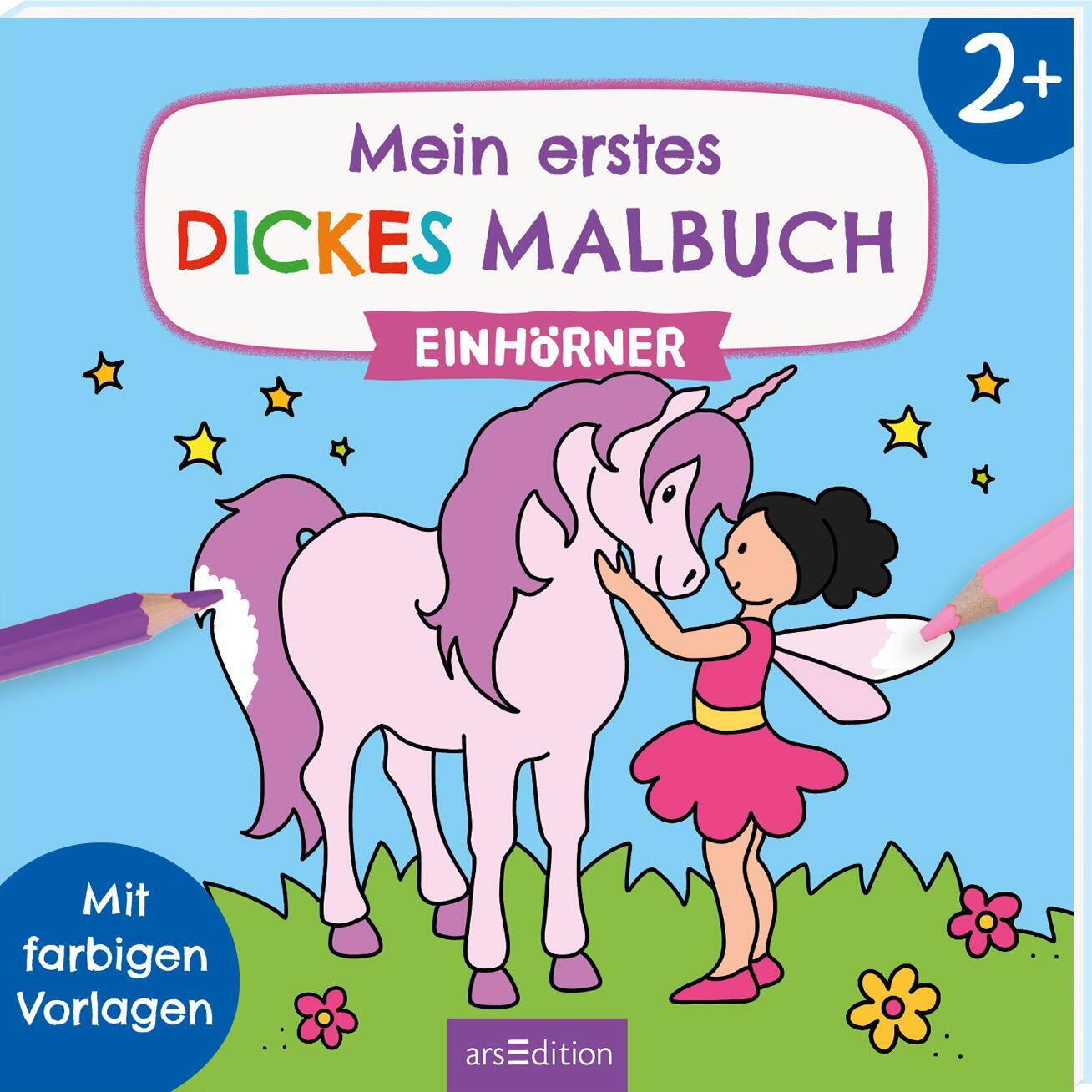 arsEdition - Mein erstes dickes Malbuch ab 2 – Einhörner arsEdition - Mein erstes dickes Malbuch ab 2 – Einhörner