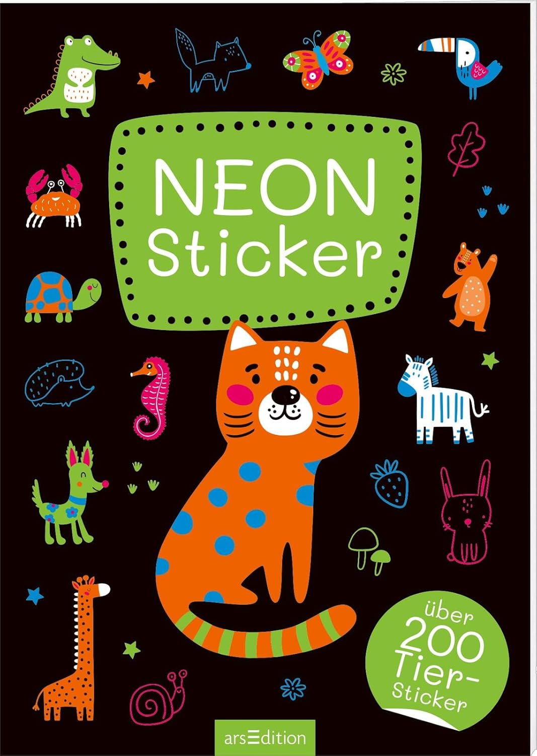 arsEdition - Neon Sticker, Katze - grün arsEdition - Neon Sticker, Katze - grün