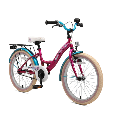 bikestar Premium Sicherheits-Kinderfahrrad 20 Classic, berry/türkis