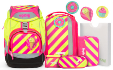 ergobag PACK Schulrucksackset StrahleBär Neon Pink