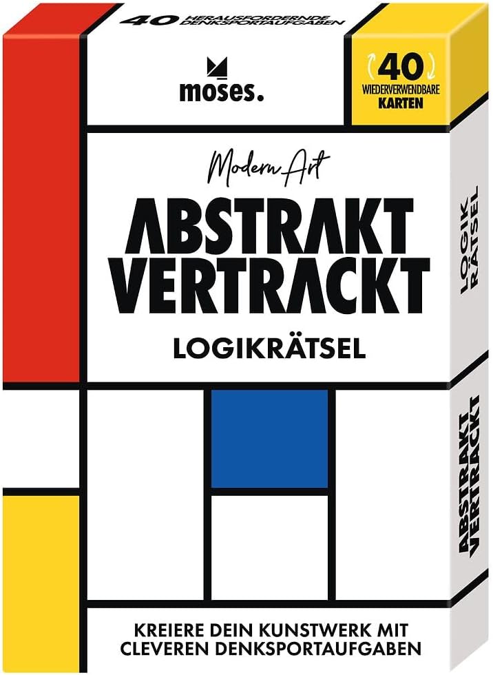 moses - Abstrakt Vertrackt, Reisespiel mit abwischbaren Karten moses - Abstrakt Vertrackt, Reisespiel mit abwischbaren Karten