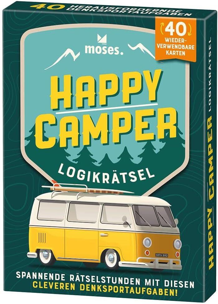 moses - Happy Camper, Reisespiel, Spannende Rätselstunden mit diesen cleveren Denksporta moses - Happy Camper, Reisespiel, Spannende Rätselstunden mit diesen cleveren Denksporta