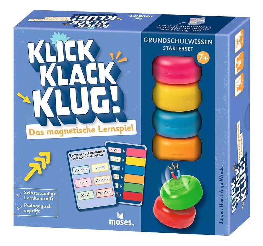 moses - Klick Klack Klug! Grundschulwissen Starterset, Das magnetische Lernspiel moses - Klick Klack Klug! Grundschulwissen Starterset, Das magnetische Lernspiel