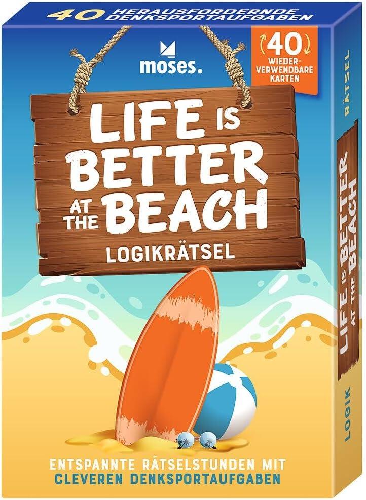moses - Life is better at the beach, Reisespiel abwischbare Karten moses - Life is better at the beach, Reisespiel abwischbare Karten