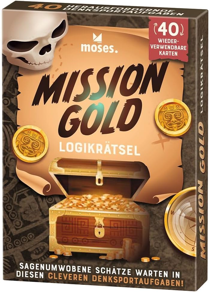moses - Mission Gold, Reisespiel, sagenumwobene Schätze warten in diesen cleveren Denksp moses - Mission Gold, Reisespiel, sagenumwobene Schätze warten in diesen cleveren Denksp