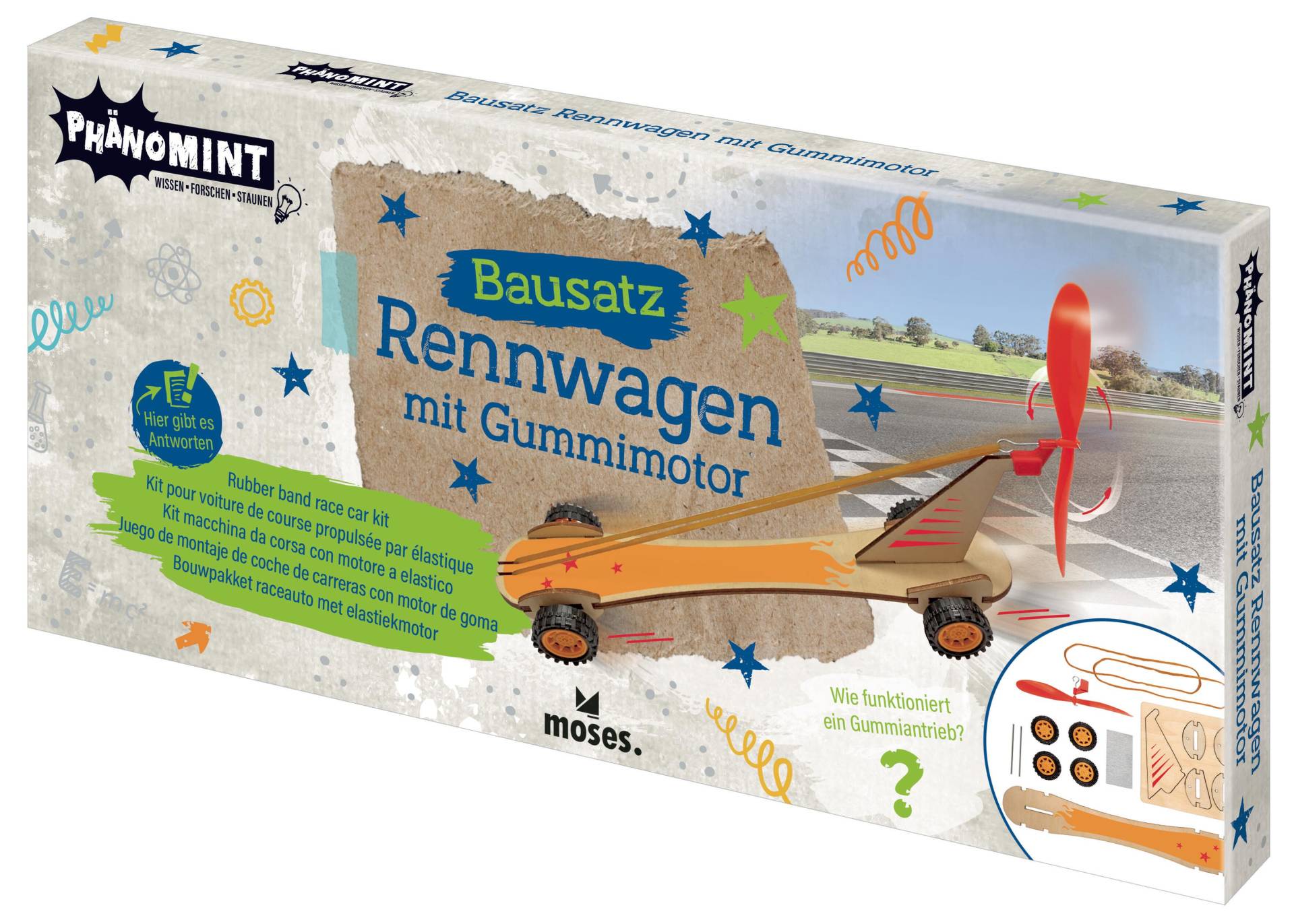 moses - Moses PhänoMINT Bausatz Rennwagen m – Experimentier- und Lernspiel moses - Moses PhänoMINT Bausatz Rennwagen m – Experimentier- und Lernspiel