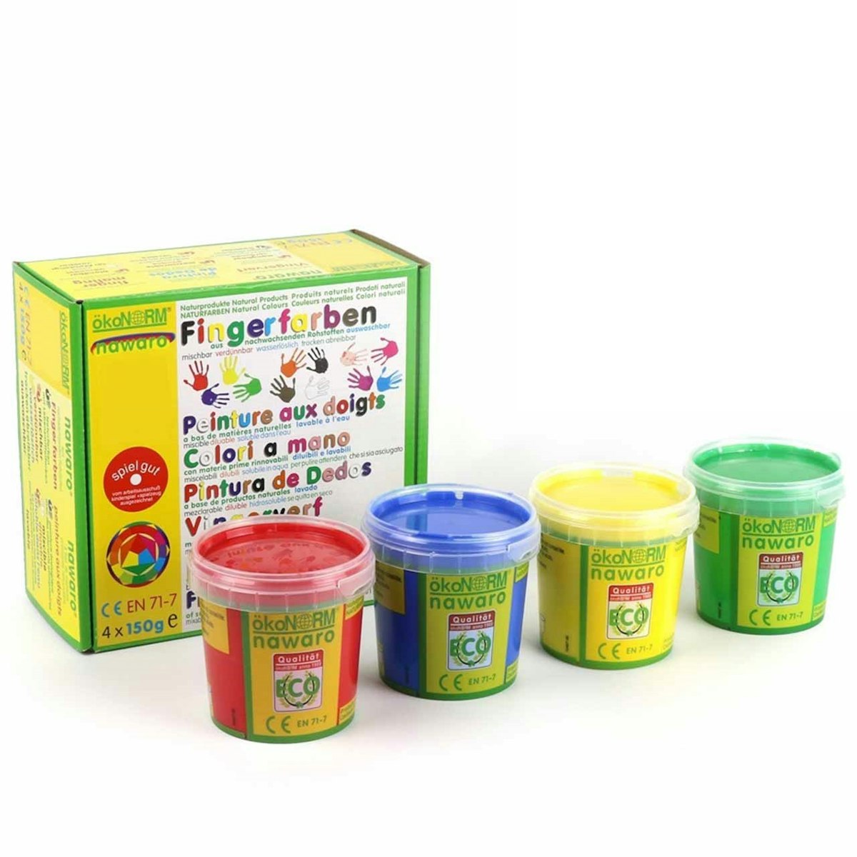 ökoNorm Fingerfarben 4er Set A ökoNorm Fingerfarben 4er Set A