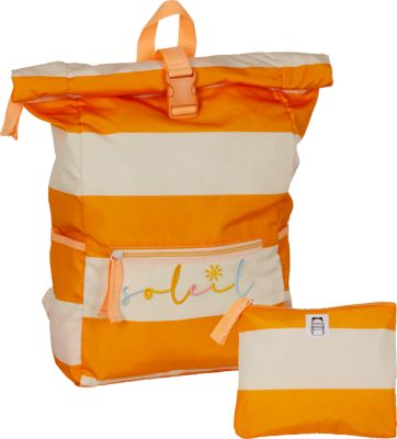 orange, Damen-Rucksack mit Falttäschchen Taschenzauber