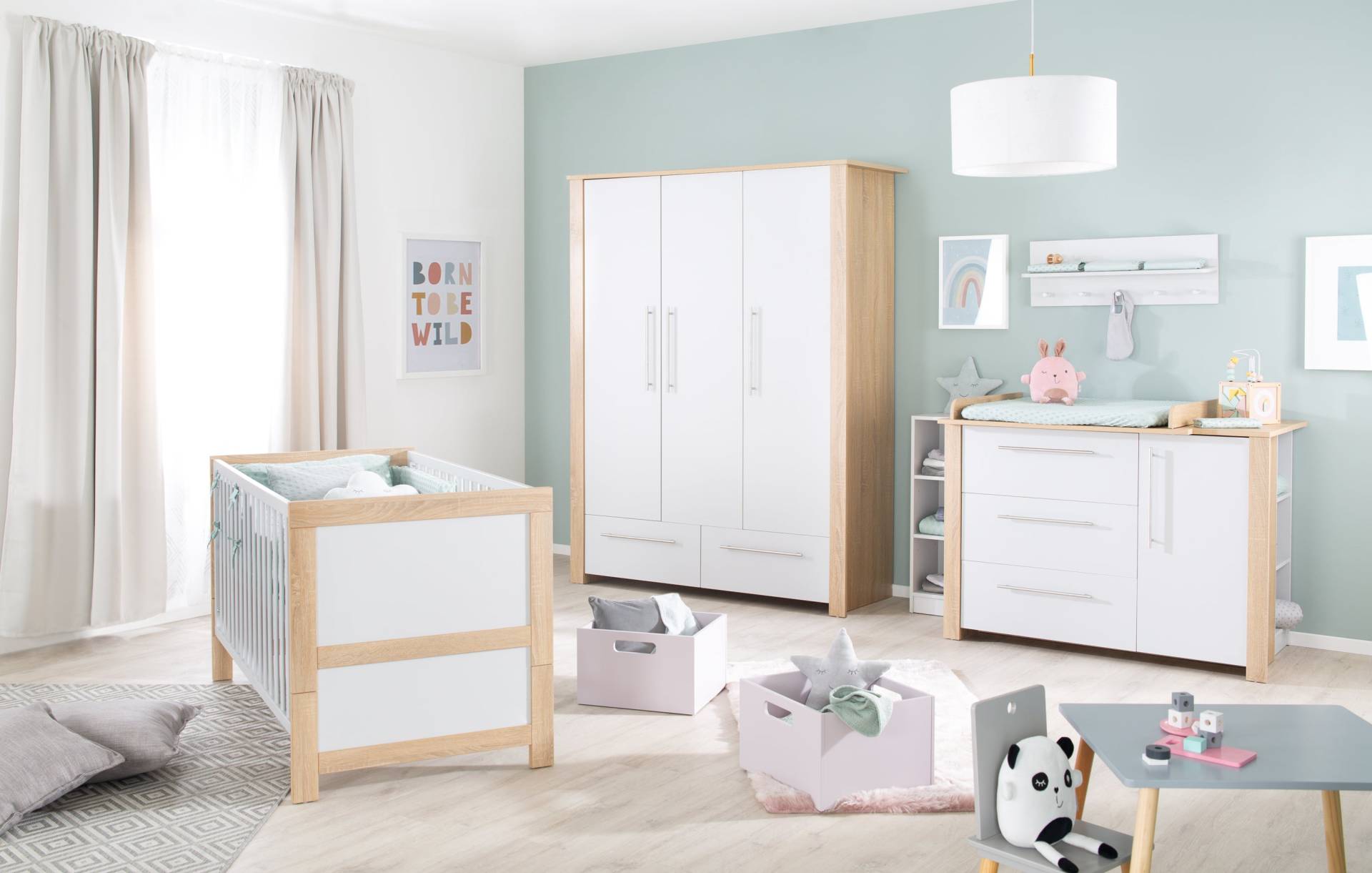 roba Kinderzimmerset 'Matilda', inkl. Baby-/Kinderbett 70x140, Kleiderschrank & Wickelkommode roba Kinderzimmerset 'Matilda', inkl. Baby-/Kinderbett 70x140, Kleiderschrank & Wickelkommode