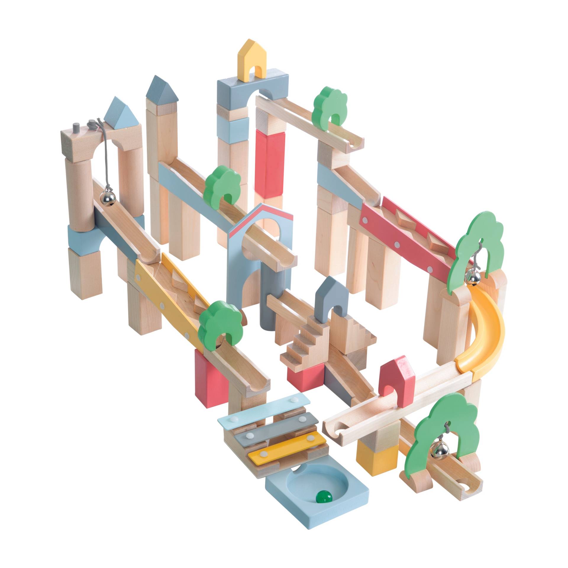 roba Kugelbahn aus Holz 60-teilig inkl. 20-teiligem Ergänzungsset zum Landschaftsbau roba Kugelbahn aus Holz 60-teilig inkl. 20-teiligem Ergänzungsset zum Landschaftsbau