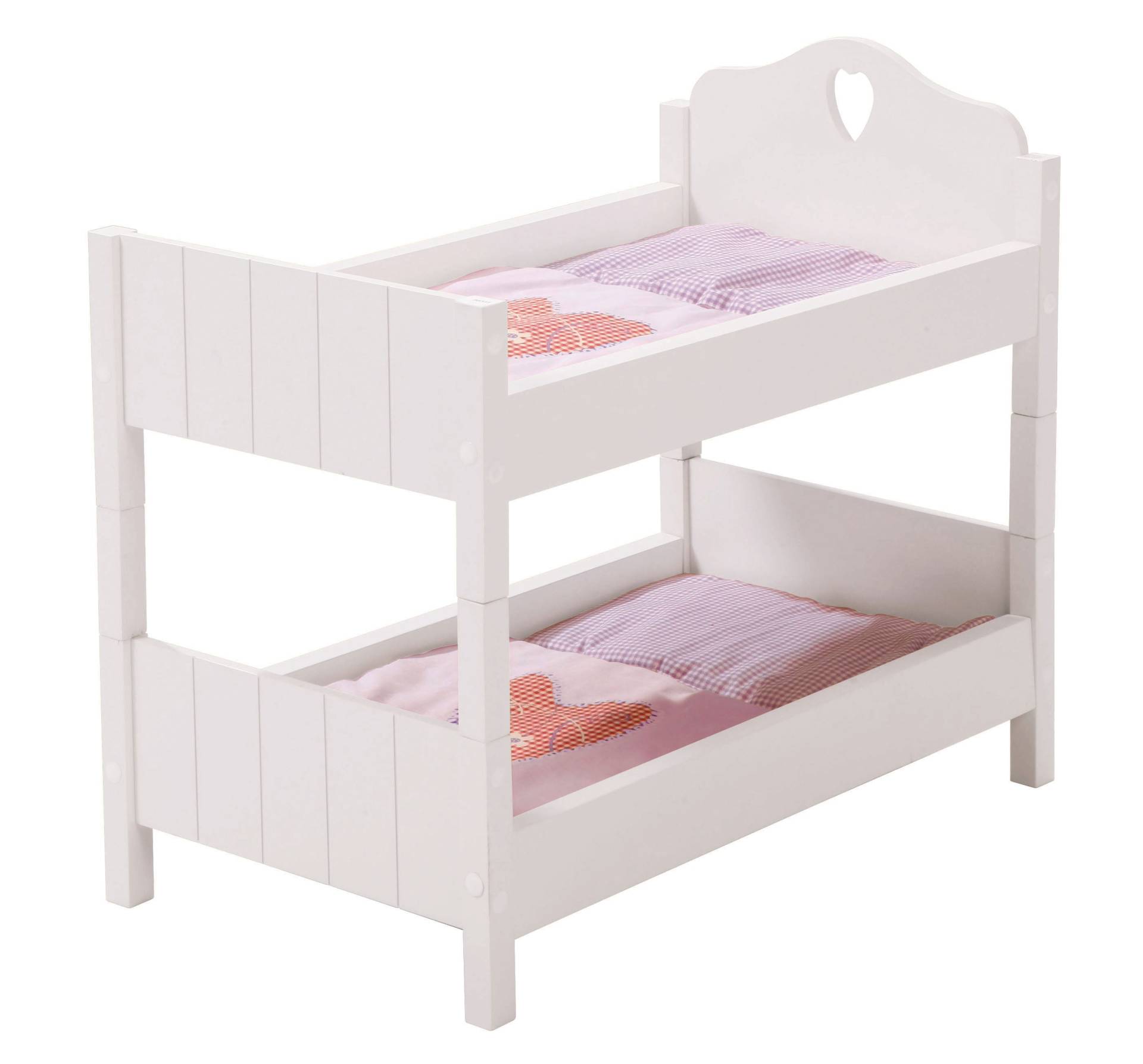 roba Puppenetagenbett 'Fienchen', Puppenbett teilbar, weiß lackiert, inkl. textiler Ausstattung roba Puppenetagenbett 'Fienchen', Puppenbett teilbar, weiß lackiert, inkl. textiler Ausstattung