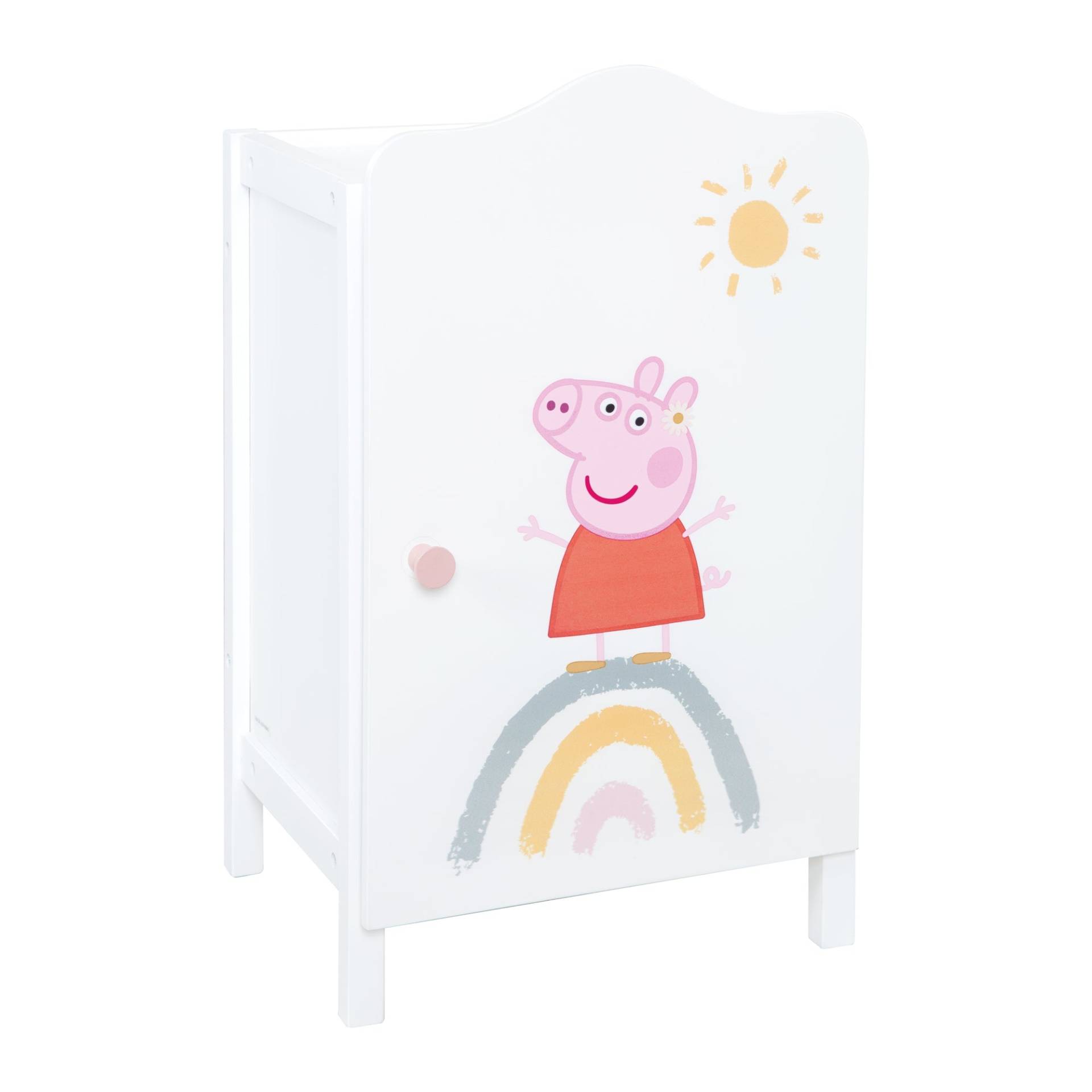 roba Puppenkleiderschrank 'Peppa Pig' für Puppenkleidung & -zubehör - Holz weiß lackiert roba Puppenkleiderschrank 'Peppa Pig' für Puppenkleidung & -zubehör - Holz weiß lackiert