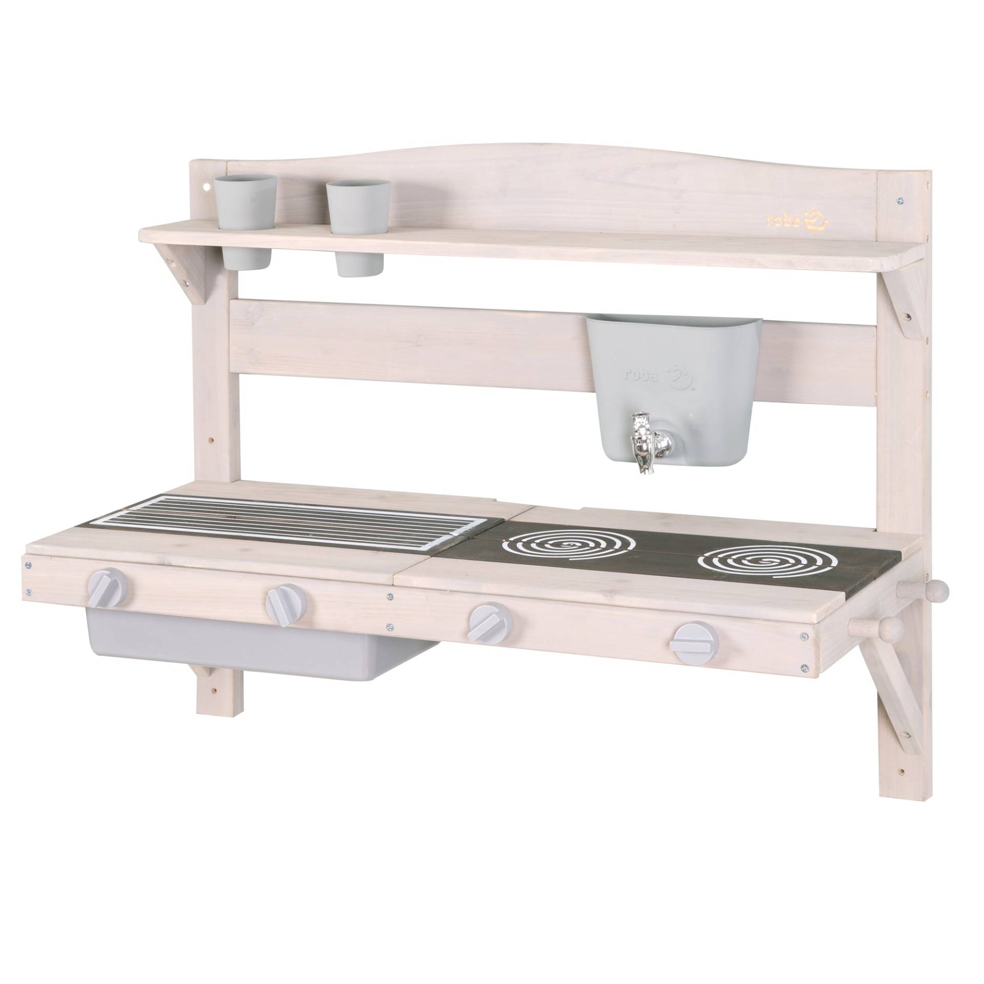 roba Spiel- & Matschküche zum Hängen - FSC zertifiziertes Holz - Grau lasiert roba Spiel- & Matschküche zum Hängen - FSC zertifiziertes Holz - Grau lasiert
