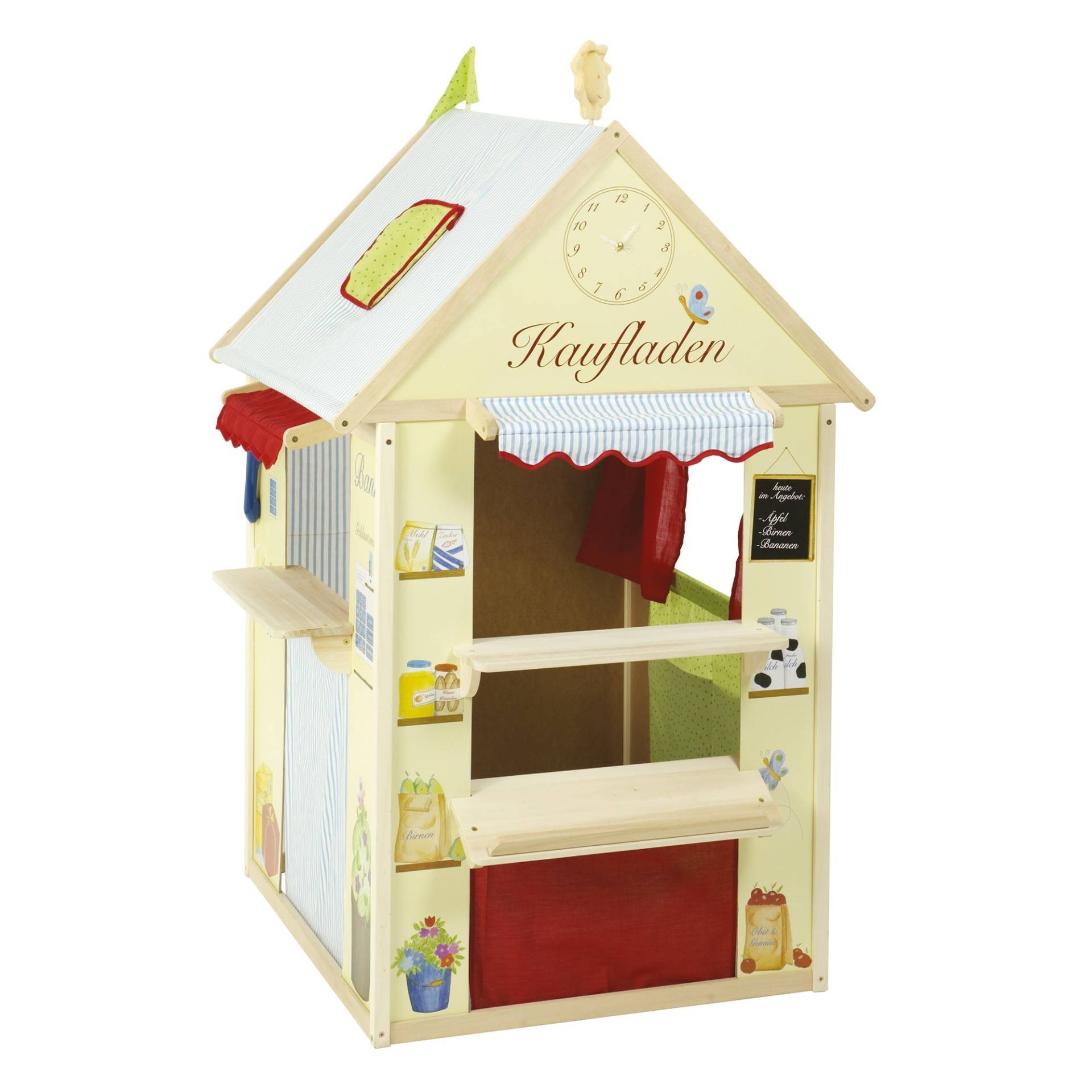 roba Spielhaus-Kombination 4-seitig - Kaufladen, Kaspertheater, Kiosk, Bank & Post - Mehrfarbig roba Spielhaus-Kombination 4-seitig - Kaufladen, Kaspertheater, Kiosk, Bank & Post - Mehrfarbig