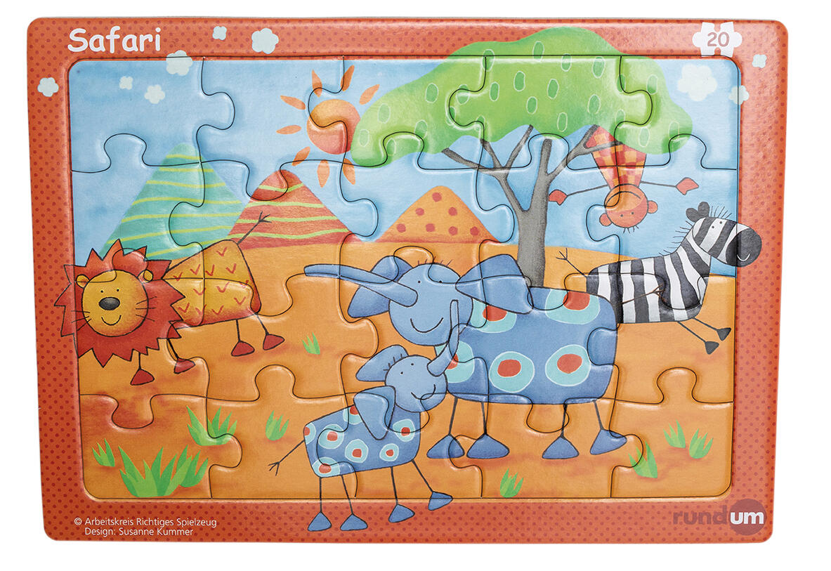 rundum - Puzzle Safari 20 Teile rundum - Puzzle Safari 20 Teile