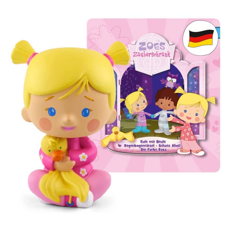 tonies® - Zoés Zauberschrank - Eule / Regenbogenrätsel / Schatz Ahoi / Farbe Rosa (A)