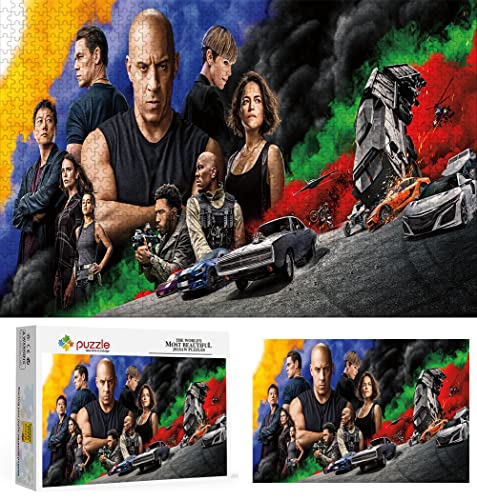 binoa Film Fast and Furious Puzzle, 1000 Teile, Karton, Jigsaw, Modern, 70x50cm, Für Erwachsene und Kinder ab 7 Jahren von binoa