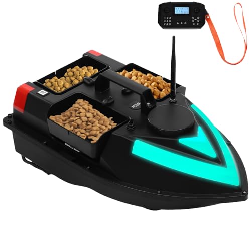 biusgiyeny Futterboot GPS-Smart-RC Wireless-Köder-Boot Angelköder-Boot RC Boot GPS Köderboot Futterboot GPS Köderlieferboot Angelköderboot 5200mah,3 Köderboxen von biusgiyeny