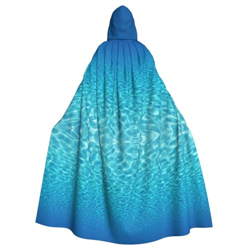 bkgdodk Ruhiger Unterwasserlandschaft Druck Halloween Kapuzenumhang feierlicher Karneval Damen Herren Themenpartys Kleid Cosplay von bkgdodk