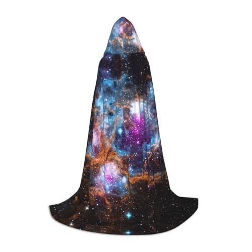 bkgdodk Universum Galaxy Space Print Uni Kapuzenumhang Vielseitiger Cosplay Umhang und Umhang Hexe Gothic Kapuzenumhang von bkgdodk