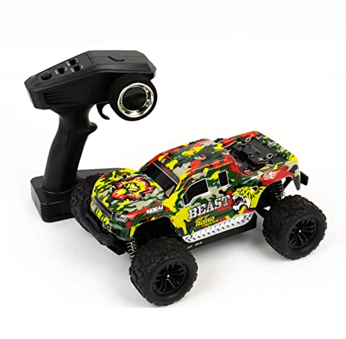 blij´r Beast Red ferngesteuertes RC Auto 45 km/h, 1:18, 2 Akkus, Allrad, 100m, Monstertruck, RTR Buggy Fahrzeug Truck ferngesteuert Modellauto von blij´r