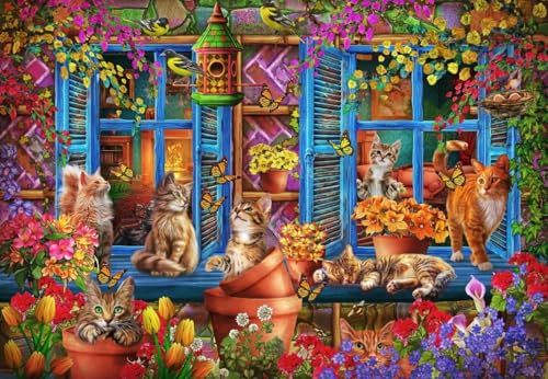 bluebird Puzzle Katzen auf der Fensterbank - 1000 Teile bluebird Puzzle Katzen auf der Fensterbank - 1000 Teile von Bluebird