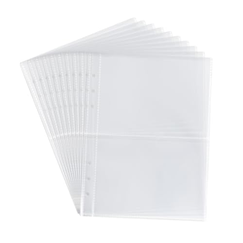 bnsggl 10 Blatt Doppelseitige Taschenhüllen Blattschutz Fotopostkarten Samenpaket Fototaschenringe Ordner Album von bnsggl