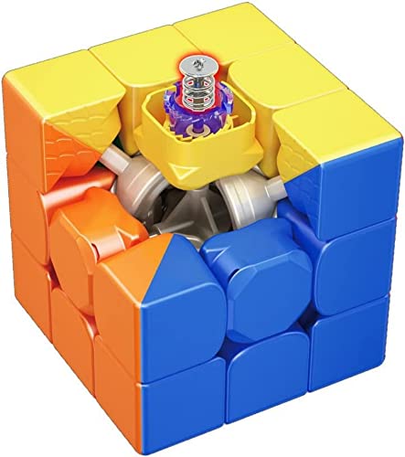 Bokefenuo Moyu Super RS3M 2022 3X3 Magnetic Speed Cube Stickerless Moyu RS3 M Magic Cube Puzzle (Axis Core Magnetic + Maglev) von bokefenuo