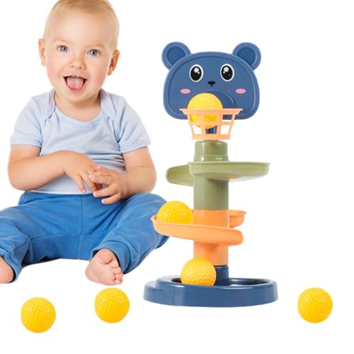 Ball Drop Toy - Spiral Tower Aktivität, Rolling Ramp Game | Wirbelnder Stack -Spielset Mit Farbenfrohen Bällen, Frühes Lernen Von Bildungsspielzeug Für Babys Und Kleinkinder, Spaß Beim Drehen Von Schl Ball Drop Toy - Spiral Tower Aktivität, Rolling Ramp Game | Wirbelnder Stack -Spielset Mit Farbenfrohen Bällen, Frühes Lernen Von Bildungsspielzeug Für Babys Und Kleinkinder, Spaß Beim Drehen Von Schl von brooksnaji