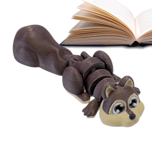 Eichhörnchen bedruckt, bewegliches Eichhörnchen, Modell mit dekorativen Gelenken, kreative Eichhörnchen-Skulptur, Fidget Spielzeug für Weihnachtsdekoration Eichhörnchen bedruckt, bewegliches Eichhörnchen, Modell mit dekorativen Gelenken, kreative Eichhörnchen-Skulptur, Fidget Spielzeug für Weihnachtsdekoration von brooksnaji