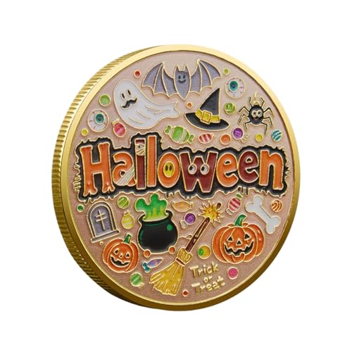 Halloween Coin - Kürbisendesign Gedenkmünzen, Saisonale Sammlung Souvenirs | Perfekt Für - Und Partydekorationen, Unisex -Geschenke, Geschenke Für Eltern Und Freunde, Sammlerstücke, Halloween -Fes Halloween Coin - Kürbisendesign Gedenkmünzen, Saisonale Sammlung Souvenirs | Perfekt Für - Und Partydekorationen, Unisex -Geschenke, Geschenke Für Eltern Und Freunde, Sammlerstücke, Halloween -Fes von brooksnaji