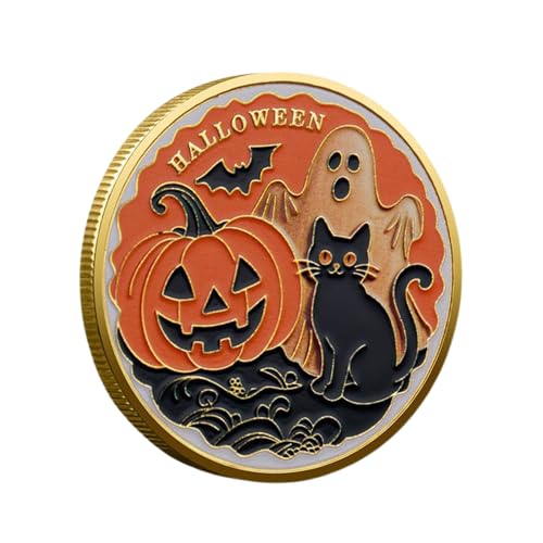 Halloween Coin - Kürbisendesign Gedenkmünzen, Saisonale Sammlung Souvenirs | Perfekt Für - Und Partydekorationen, Unisex -Geschenke, Geschenke Für Eltern Und Freunde, Sammlerstücke, Halloween -Fes Halloween Coin - Kürbisendesign Gedenkmünzen, Saisonale Sammlung Souvenirs | Perfekt Für - Und Partydekorationen, Unisex -Geschenke, Geschenke Für Eltern Und Freunde, Sammlerstücke, Halloween -Fes von brooksnaji