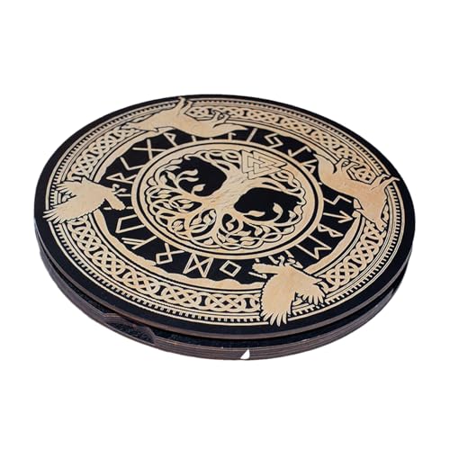 Runen-Set – Runen der Wahrsagerei für Dekoration, tragbar, aus Holz für Meditation mit Magnetbox für Frauen und Männer, Paganismus und spirituelle Rituale Runen-Set – Runen der Wahrsagerei für Dekoration, tragbar, aus Holz für Meditation mit Magnetbox für Frauen und Männer, Paganismus und spirituelle Rituale von brooksnaji