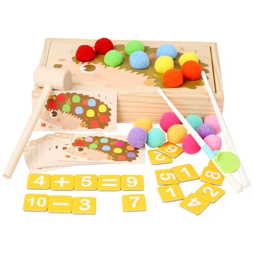 brooksnaji Farbsortierkugelspiel, Perlenspiel -Farbsortierung,Interaktiver Hand -Augenkoordinierungsball Matching Toy - Pädagogische kognitive Lernbehörde, Kinderspielzeug für Bildung und kognitive von brooksnaji