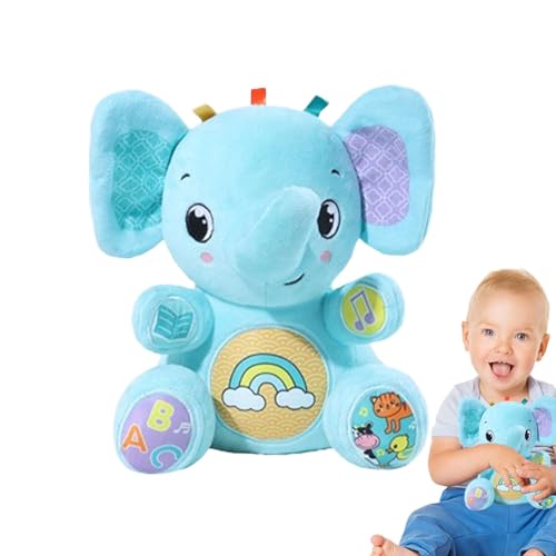 brooksnaji Gefüllte Baby Soother zum Schlaf, Baby Schlaf Soother Plüsch | Musical Huggable Soft Cartoon Toy,Interaktiver süßes singgefülltes Tierbaby Spielzeug für Kindergartendekoration von brooksnaji