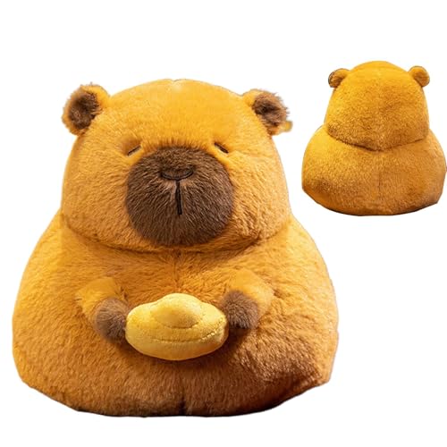 brooksnaji Gefüllter Capybara-Plüsch,Capybara-Plüsch,Kissen Capybara Puppe Plüschtiere - Niedliches weiches Kissen, bequemes, exquisites Cartoon-Tierpuppenspielzeug für Weihnachten, Ostern von brooksnaji