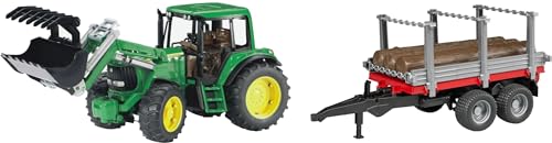 Bruder Spielwaren GmbH & Co. K J.D. 6920 Traktor Frontl.+Holztransp.anh Bruder Spielwaren GmbH & Co. K J.D. 6920 Traktor Frontl.+Holztransp.anh von bruder