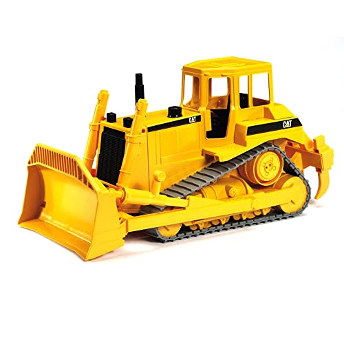 bruder 02422 - Cat Bulldozer, Räumschild höhenverstell-, absetz-, kipp- und arretierbar von bruder