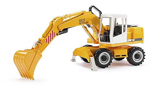 bruder 02426 - Liebherr Schaufelbagger - 1:16 Baustelle, Baufahrzeug, Löffelbagger, Arbeiter, bworld, Baumaschine, Spielzeug von bruder